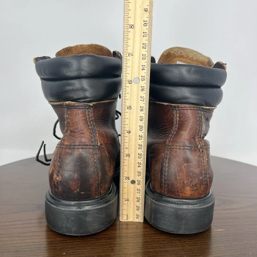 Red Wing Boots Women's 8B Brown Leather Hard Toe‎ Safety Work Utility 39506